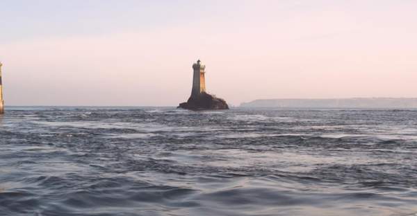 Vue du littoral breton au niveau de la pointe du raz, dans le sud du Finistère