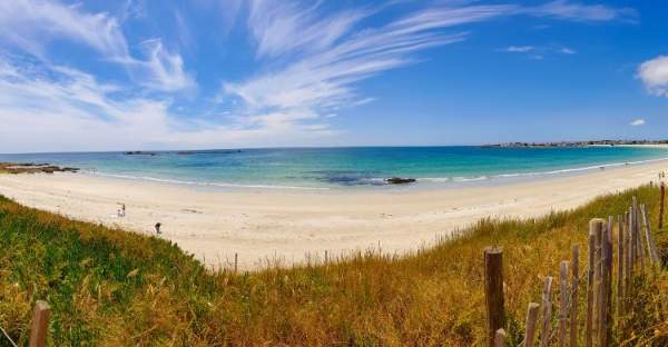 Magnifique plage des Sables Blancs à Loctudy près du camping Les Hortensias