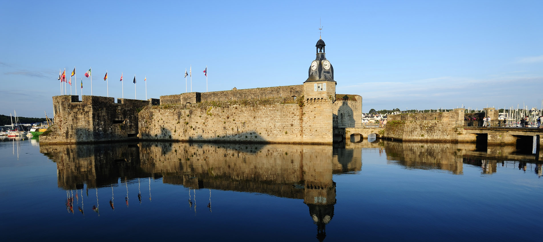 Ville de Concarneau dans le Finistère